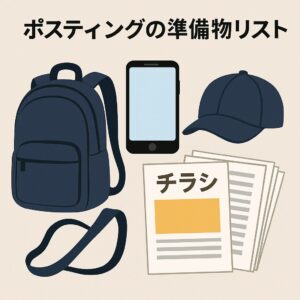 ポスティング 準備