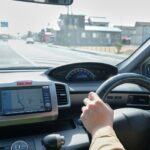 ハンドルと運転手